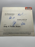 7`` Singel- Die Orig. 4 Tiroler Buam - Die STrassentour - Vergiss mich nie - SIGNIERT!